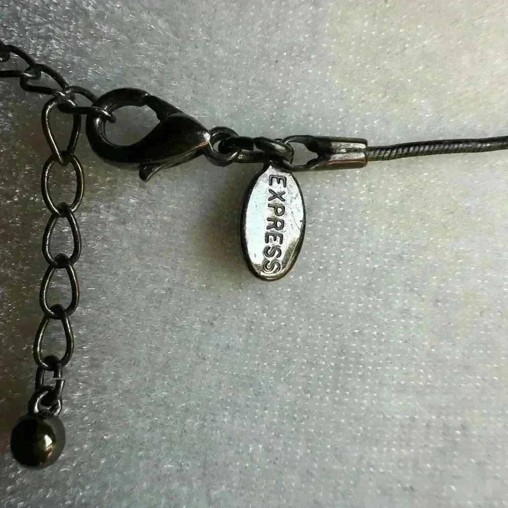 Express Rhinestone embellished Ladder Necklace - Picture 2 of 2